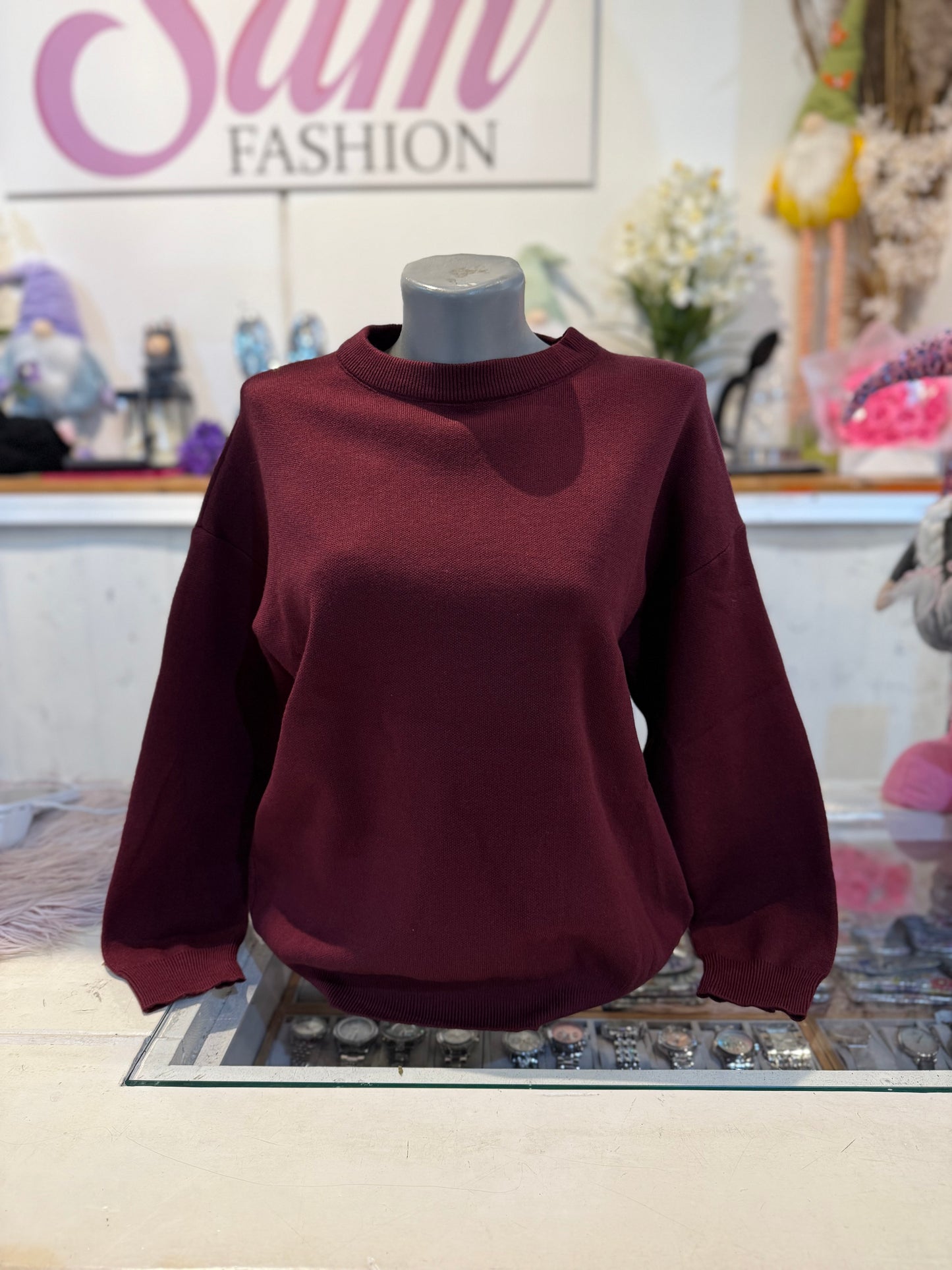 Perfectly inperfect trui rood