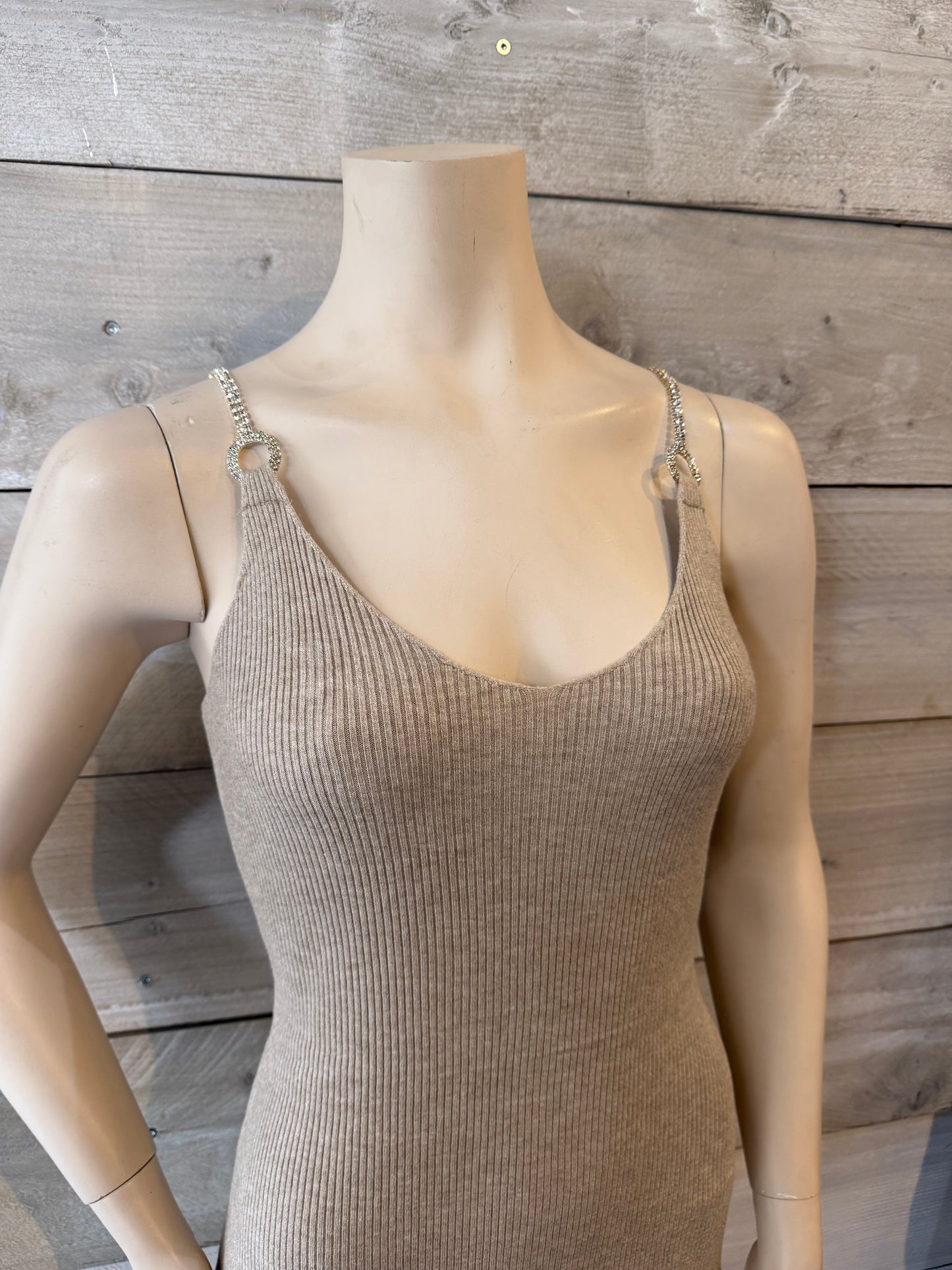 Jurk met bolero beige