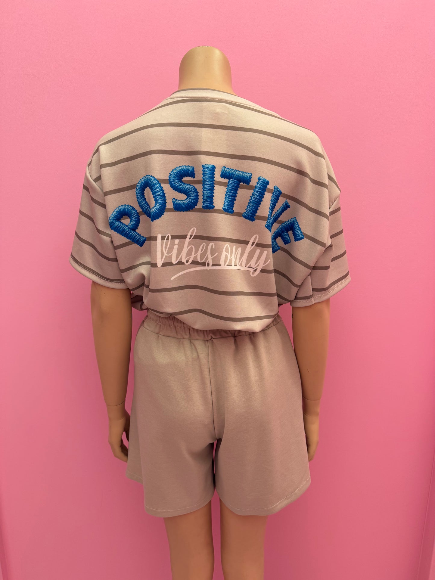 2DELIGE SET POSITIVE VIBES ONLY (BEIGE)