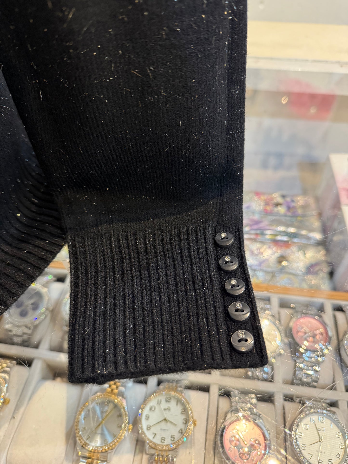 Trui lurex (zwart) 0193