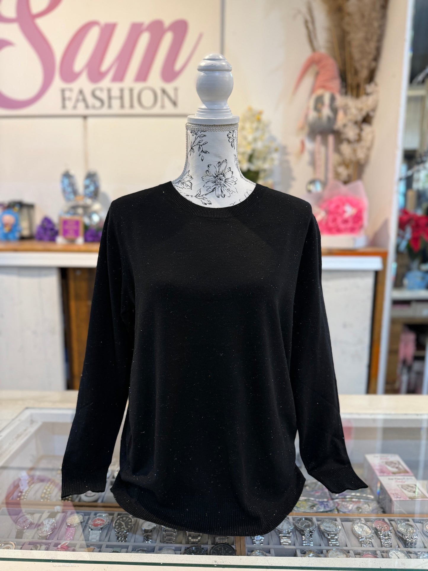 Top lurex (zwart) 0192