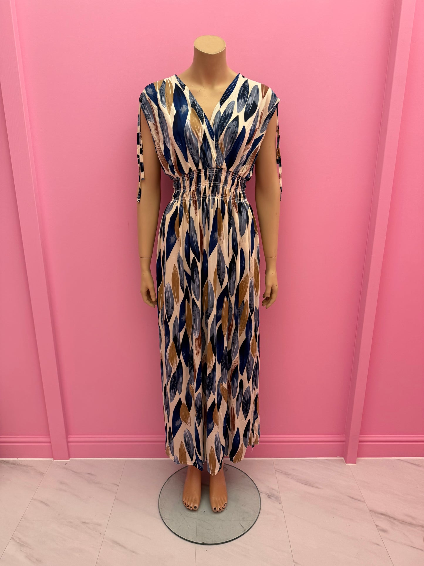 MAGIC DRESS LANG (BLAUW)