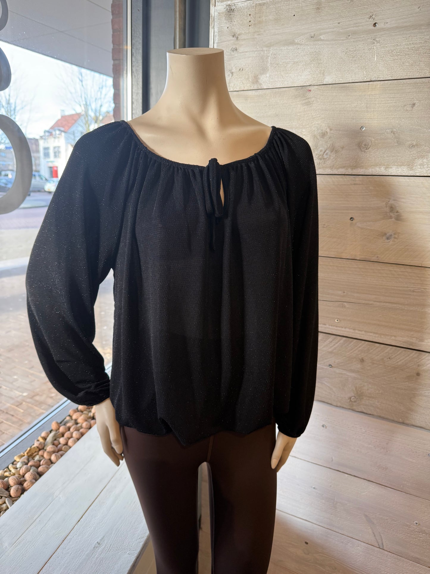 Glitter top 2 (zwart)