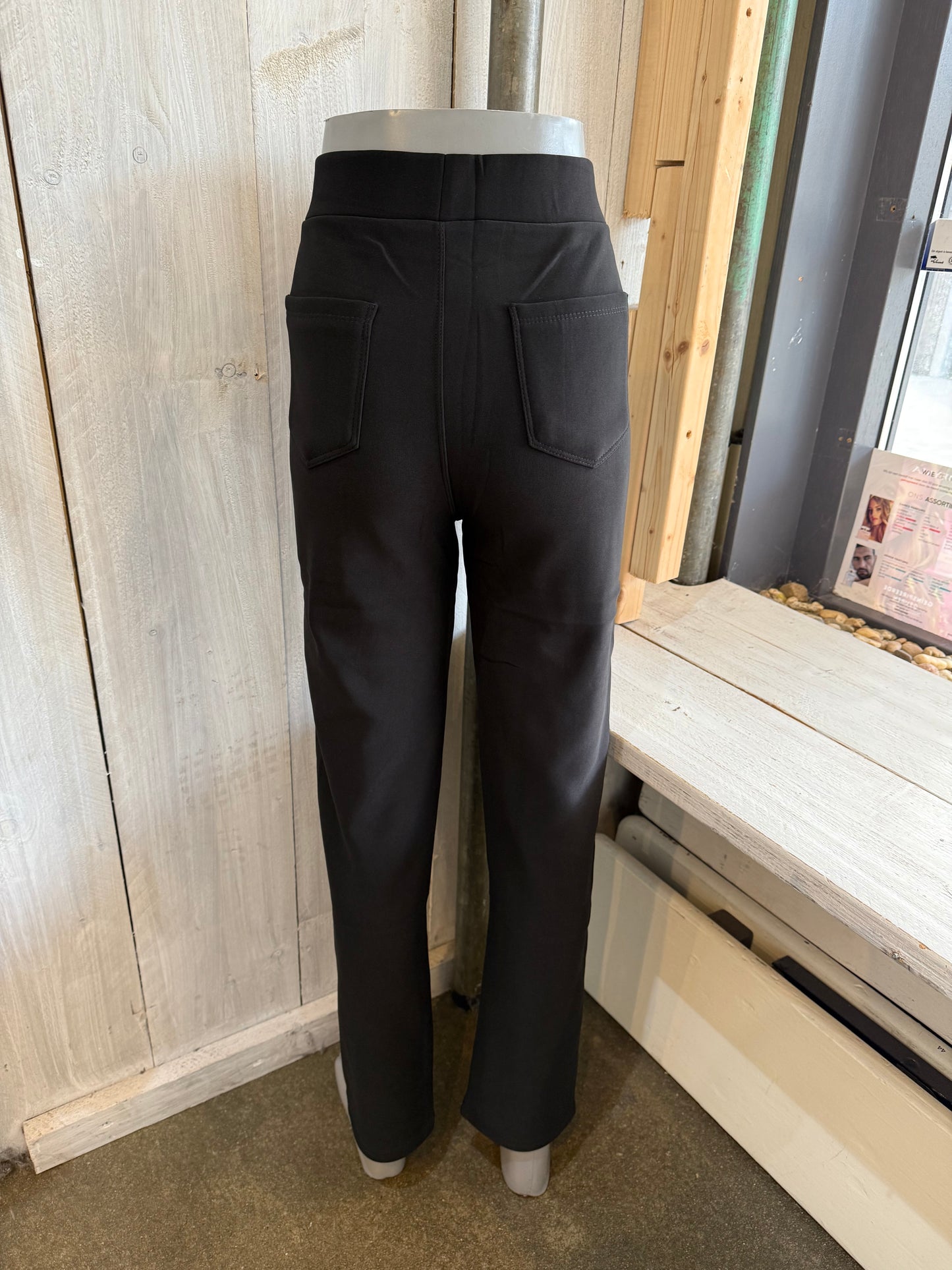 Travel broek glitter streep