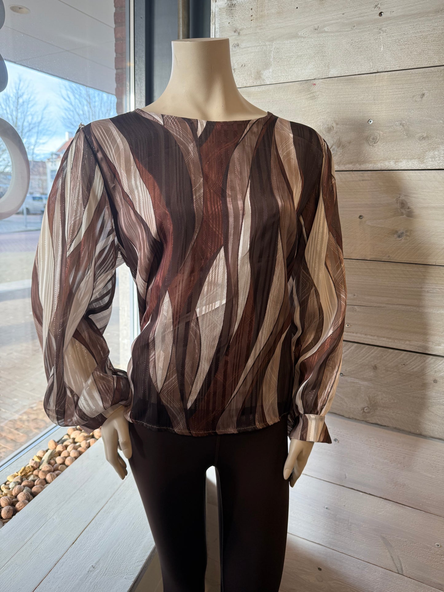 Blouse (bruin) 0025
