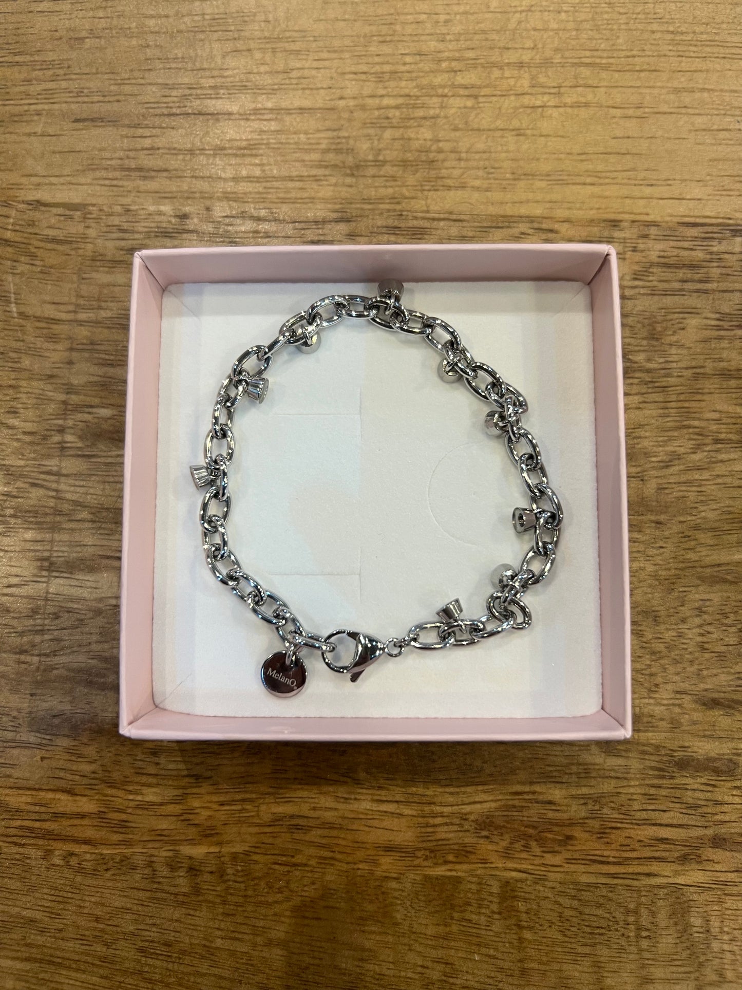 Melano Twisted armband NO. 9 ZILVER