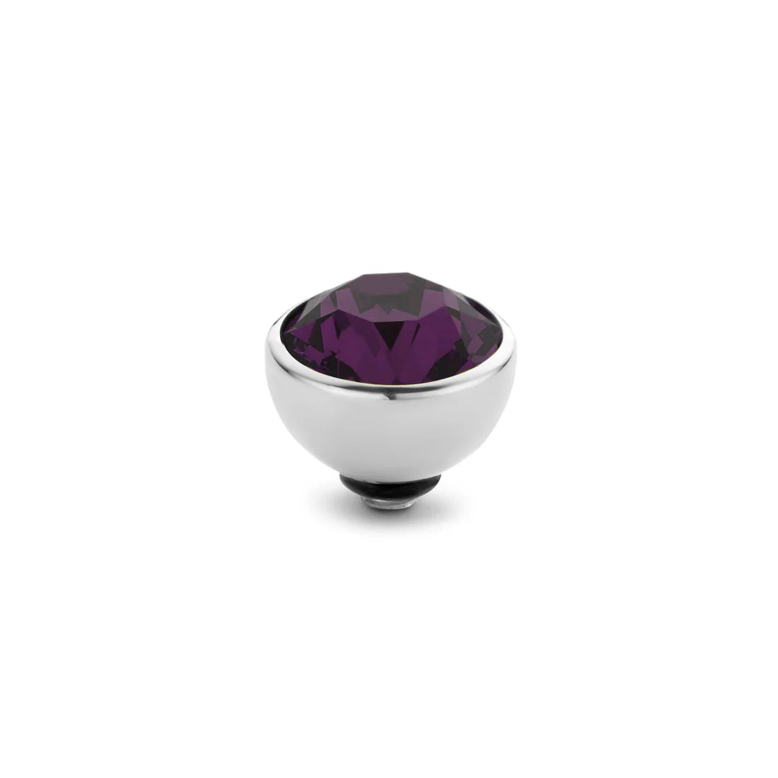 Melano Twisted Basic CZ Steentje 8 mm M01SR 5012 AUBERGINE