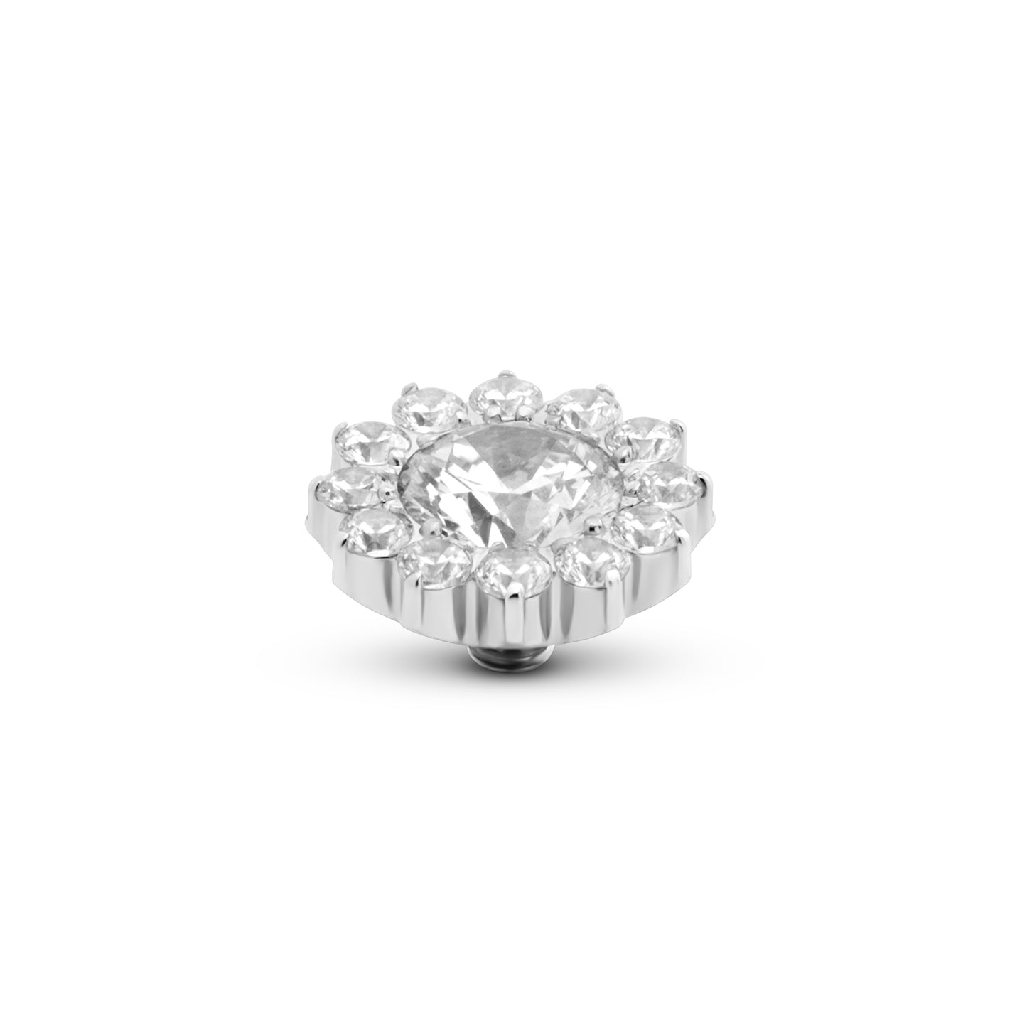 Melano Twisted Slay Steentje ZILVER Crystal TMG2