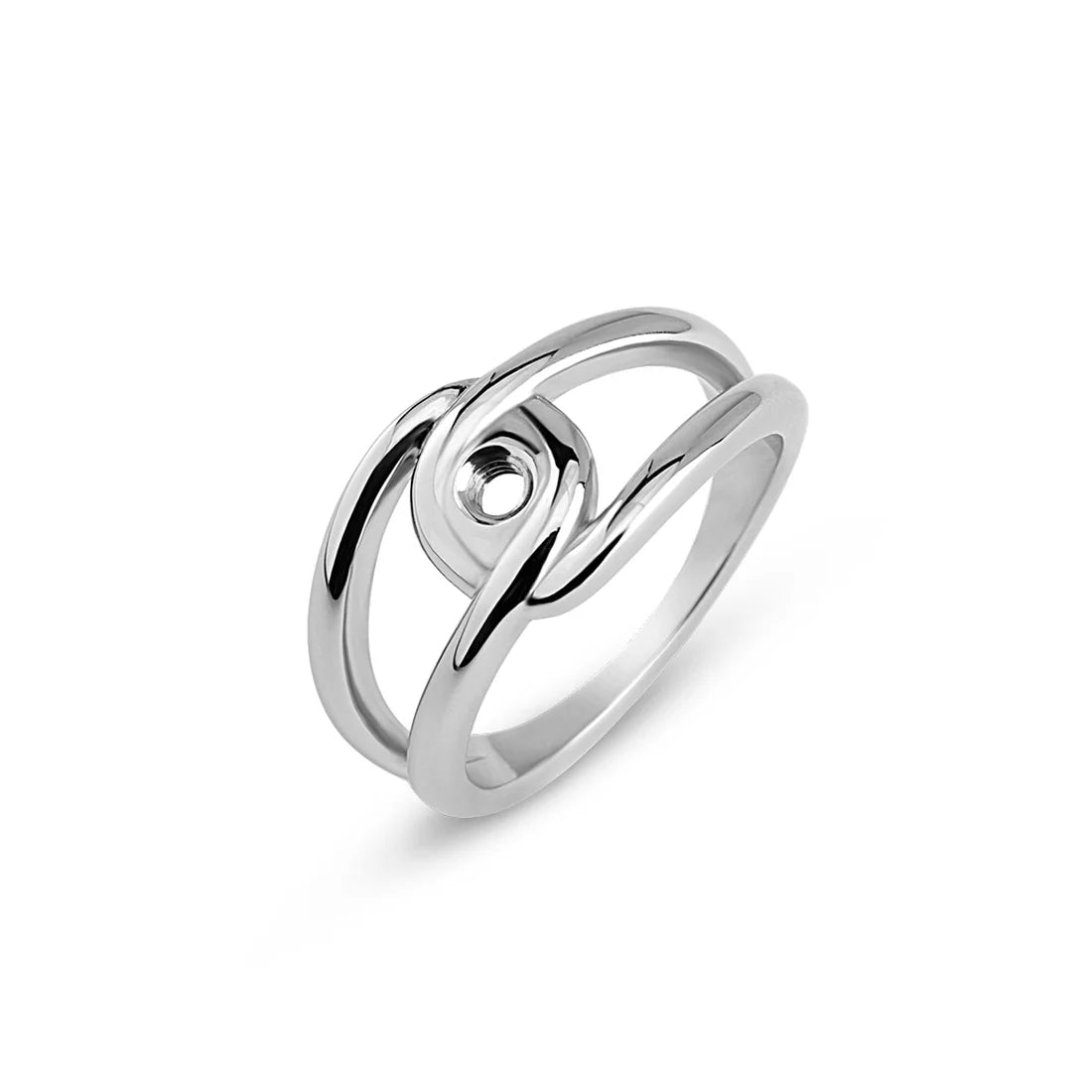 Melano Twisted Tori Ring ZILVER