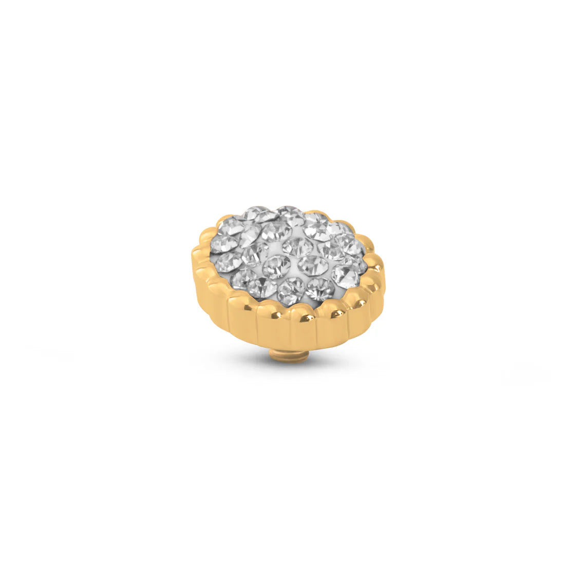 Melano Twisted Bali Flat Steentje GOUD Crystal