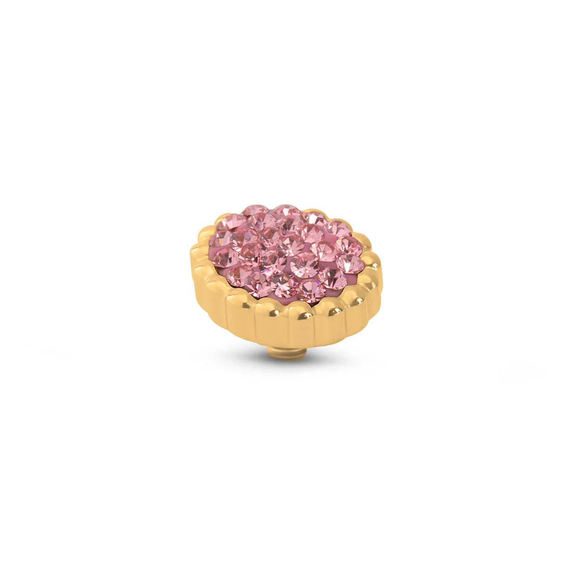 Melano Twisted Bali Flat Steentje GOUD Pink