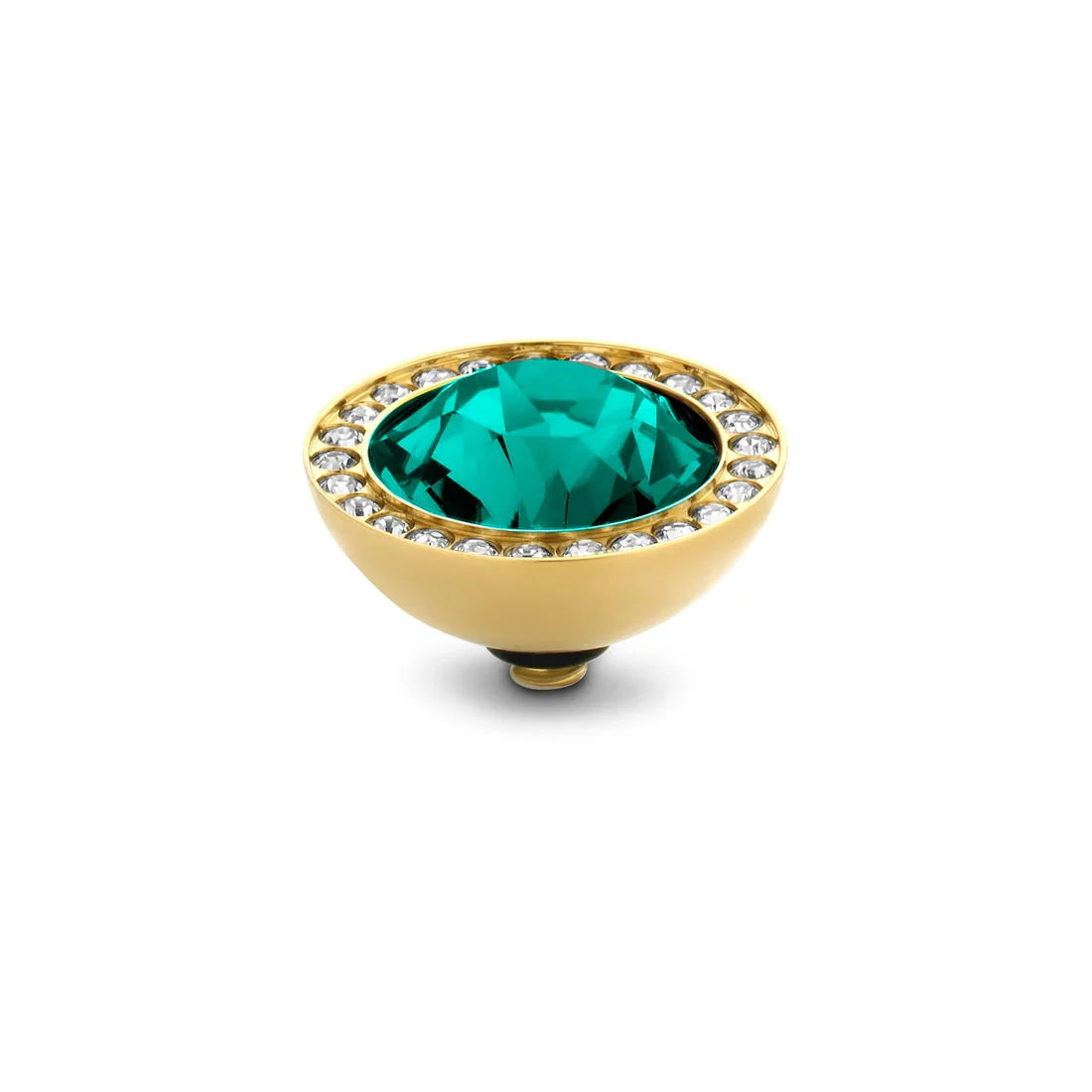 Melano Twisted Brilliant CZ Steentje GOUD Blue Zircon