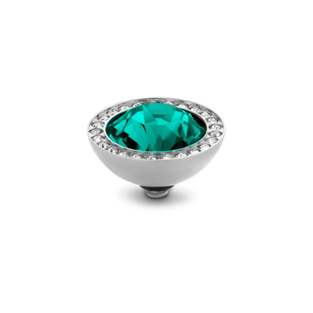 Melano Twisted Brilliant CZ Steentje ZILVER Blue Zircon