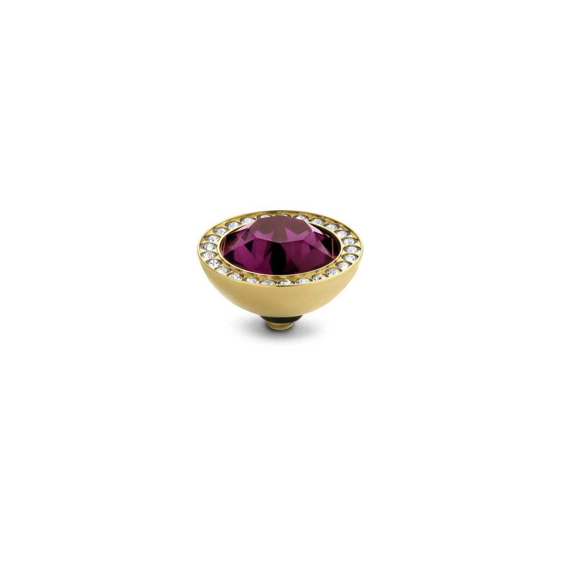 Melano Twisted Brilliant CZ Steentje GOUD Amethyst