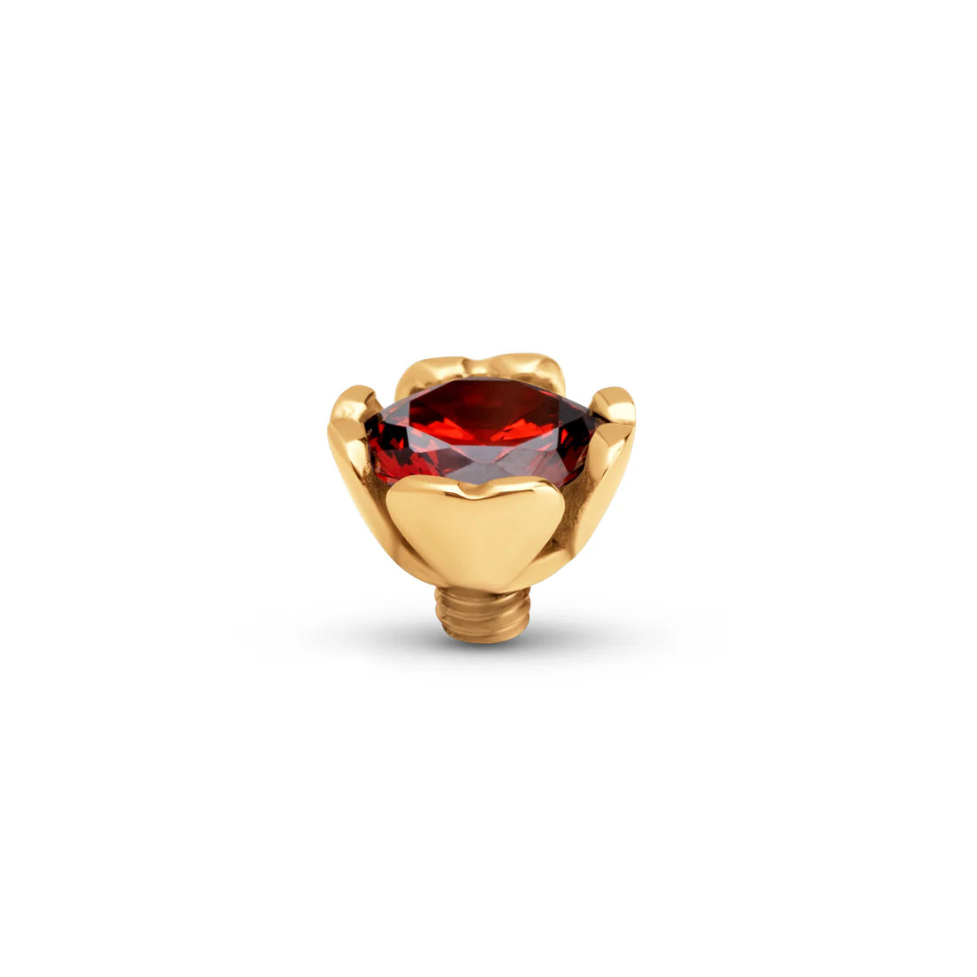 Melano TWISTED Lustre Steentje (GOUD) GARNET