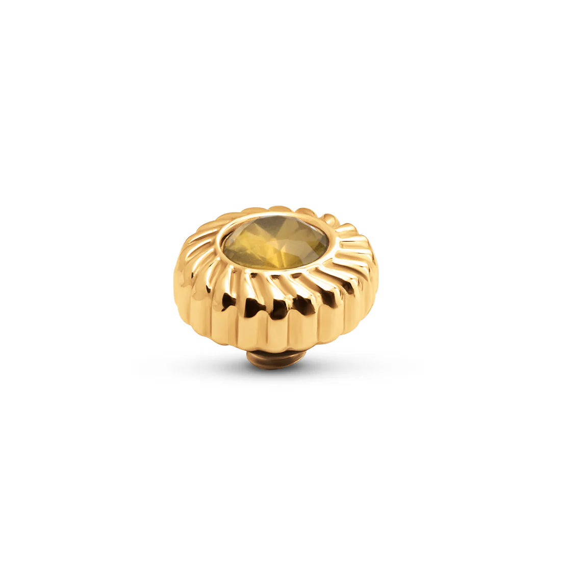 Melano TWISTED Crystal Flower Steentje (GOUD) AMBER HAZE