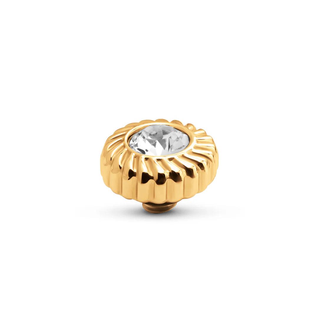 Melano TWISTED Crystal Flower Steentje (GOUD) CRYSTAL