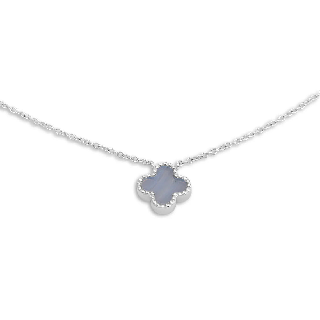 Melano FRIENDS Larissa Ketting (ZILVER) BLUE LACE AGATE