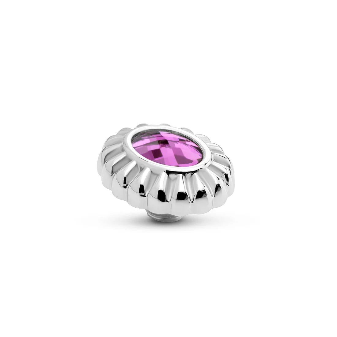 Melano VIVID Royal Steentje (ZILVER) FUCHSIA PURPLE