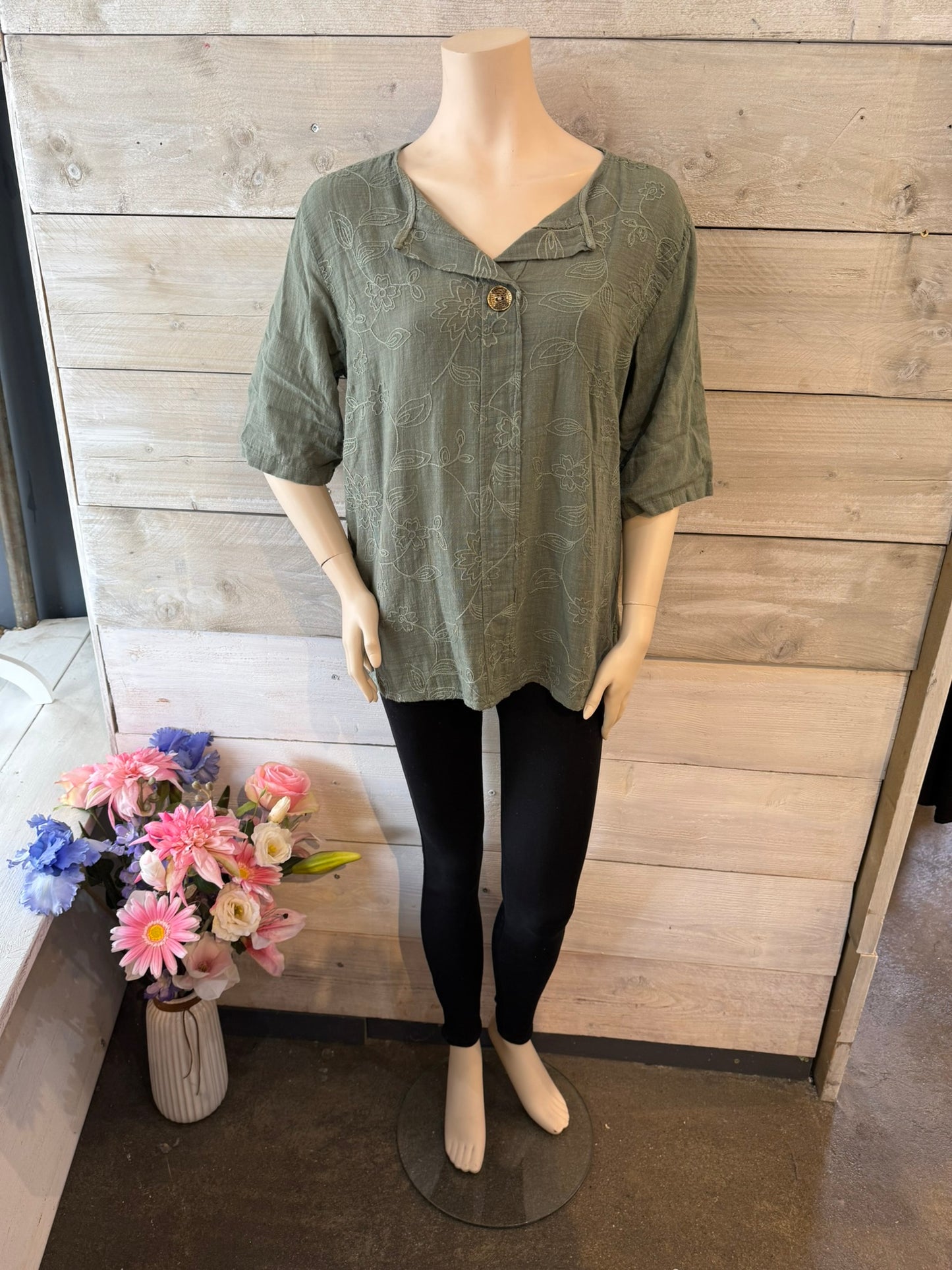 Blouse groen