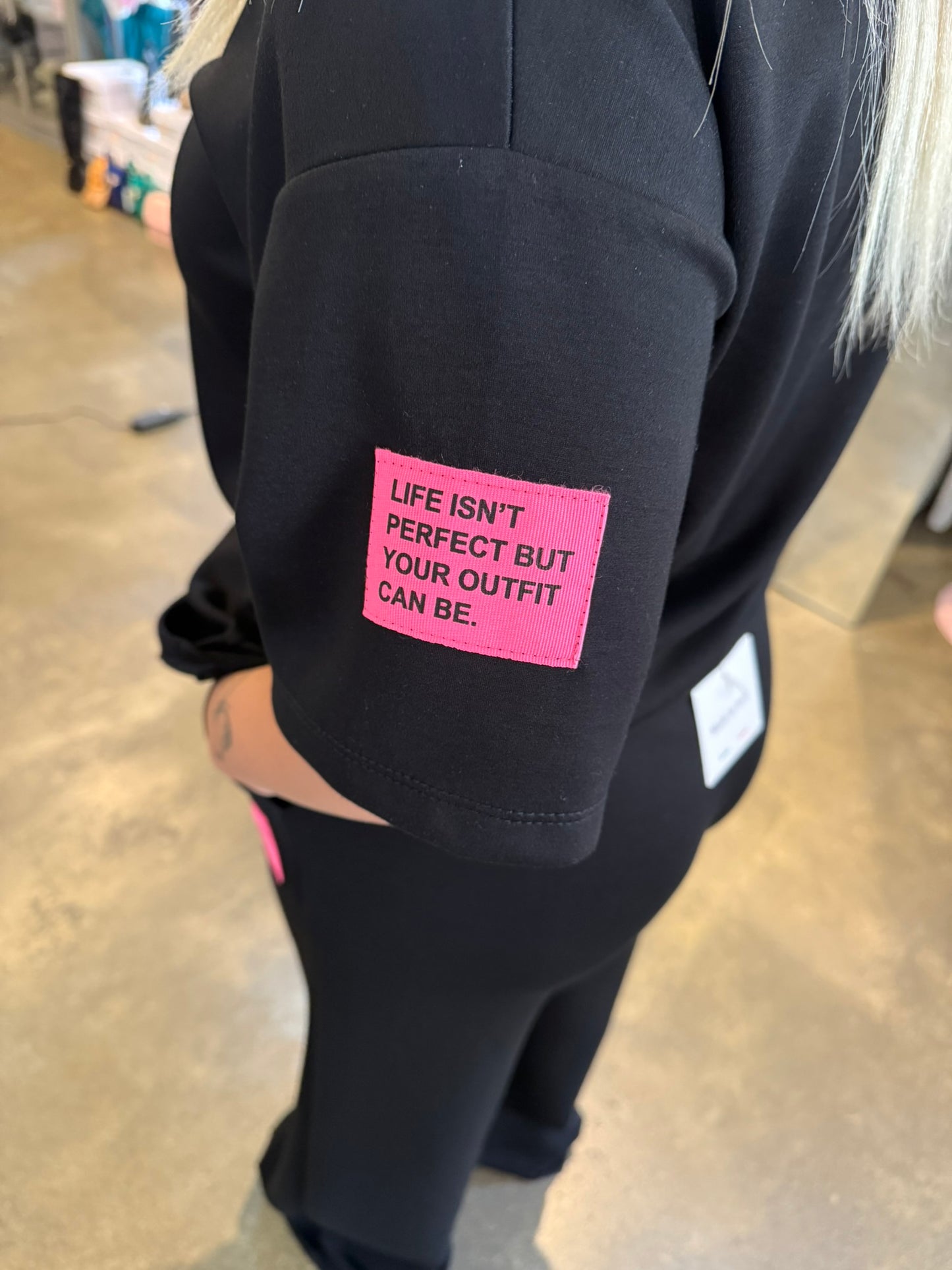 2 delige set - Life isn’t perfect but your outfit can be