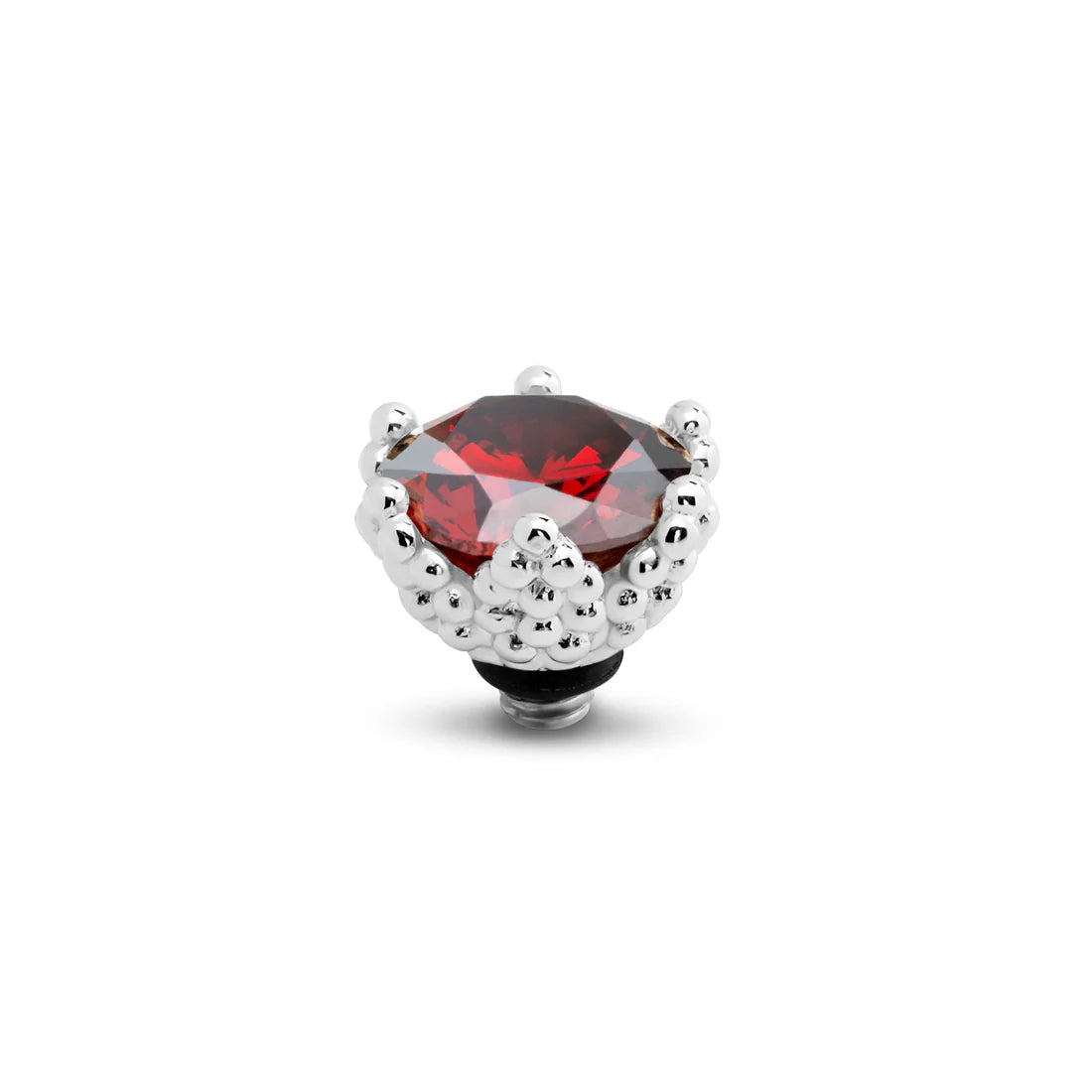 Melano Twisted Starlight Steentje ZILVER TMF9 D.D-GARNET