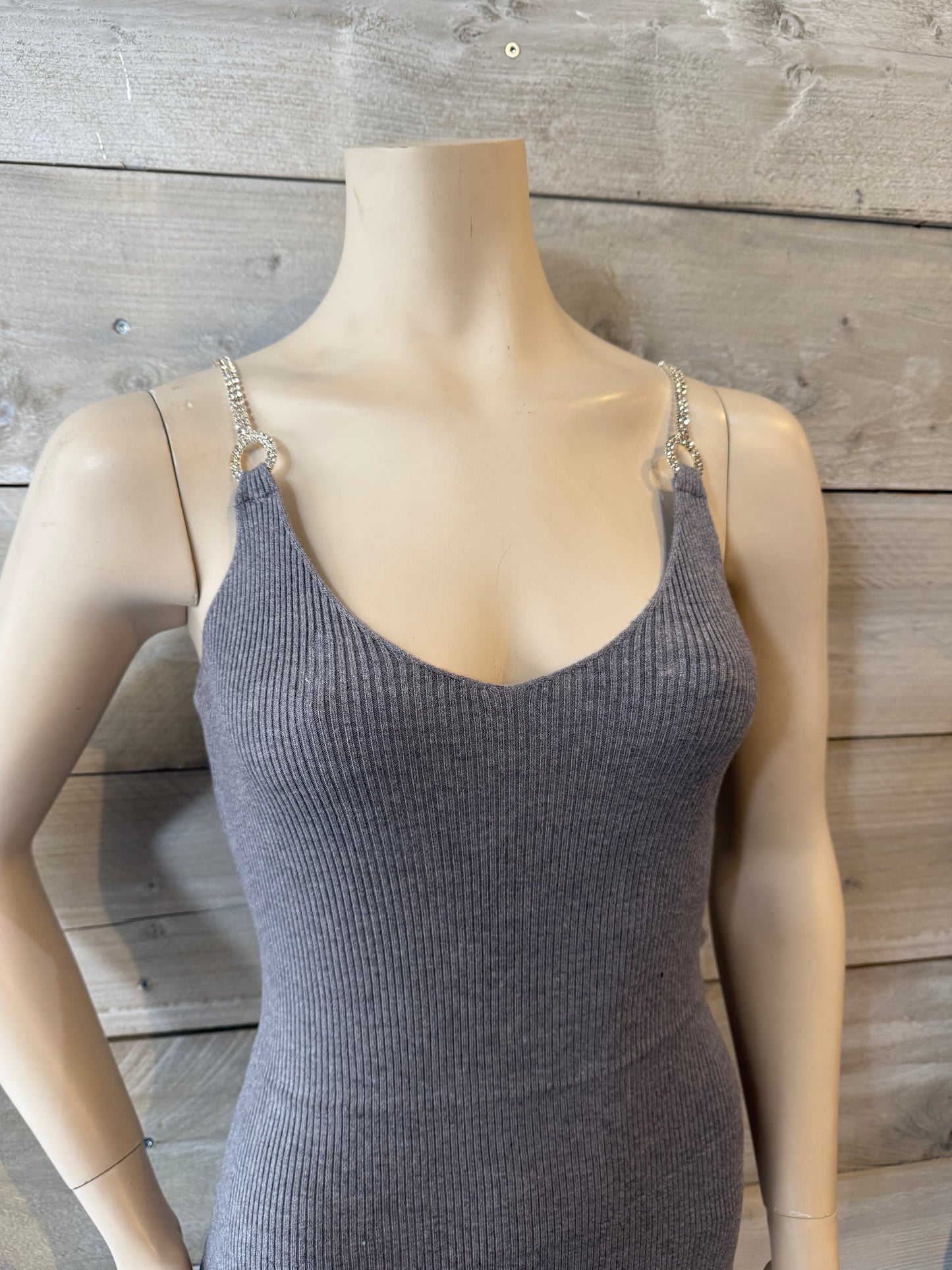 Jurk met bolero grijs