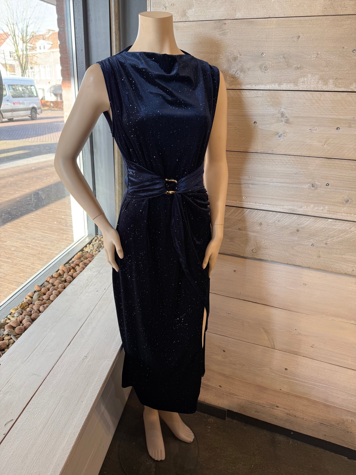 Glitterjurk (blauw) 0052