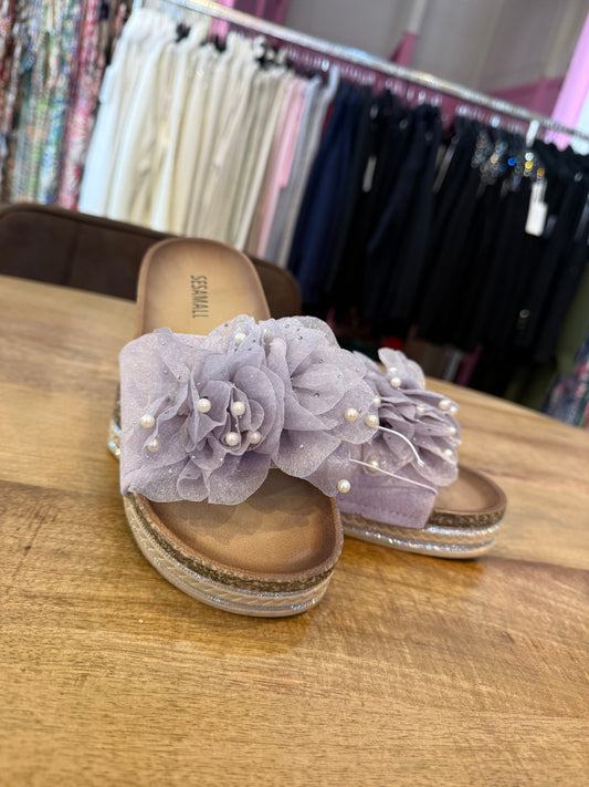 SLIPPER BLOEM/PAREL (PAARS)