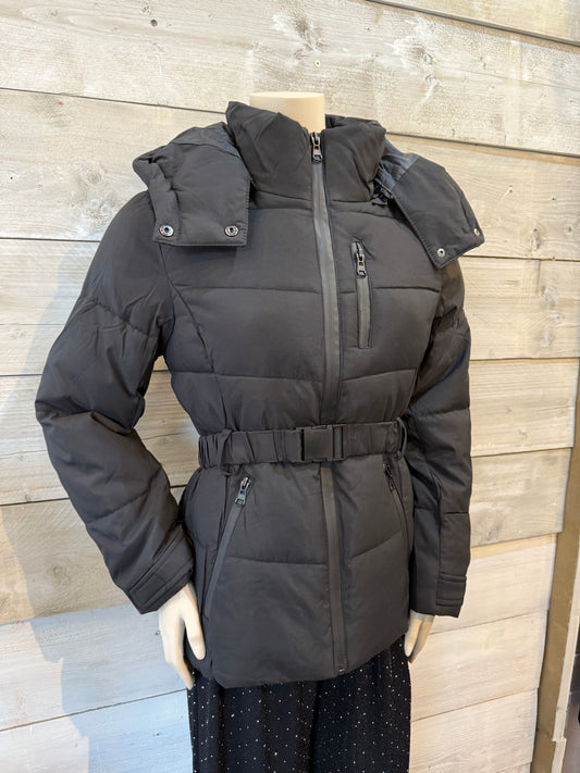Winterjas kort zwart (S t/m 2XL)