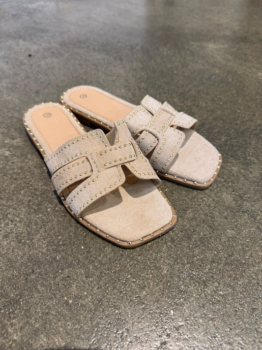 Slipper Studs Beige