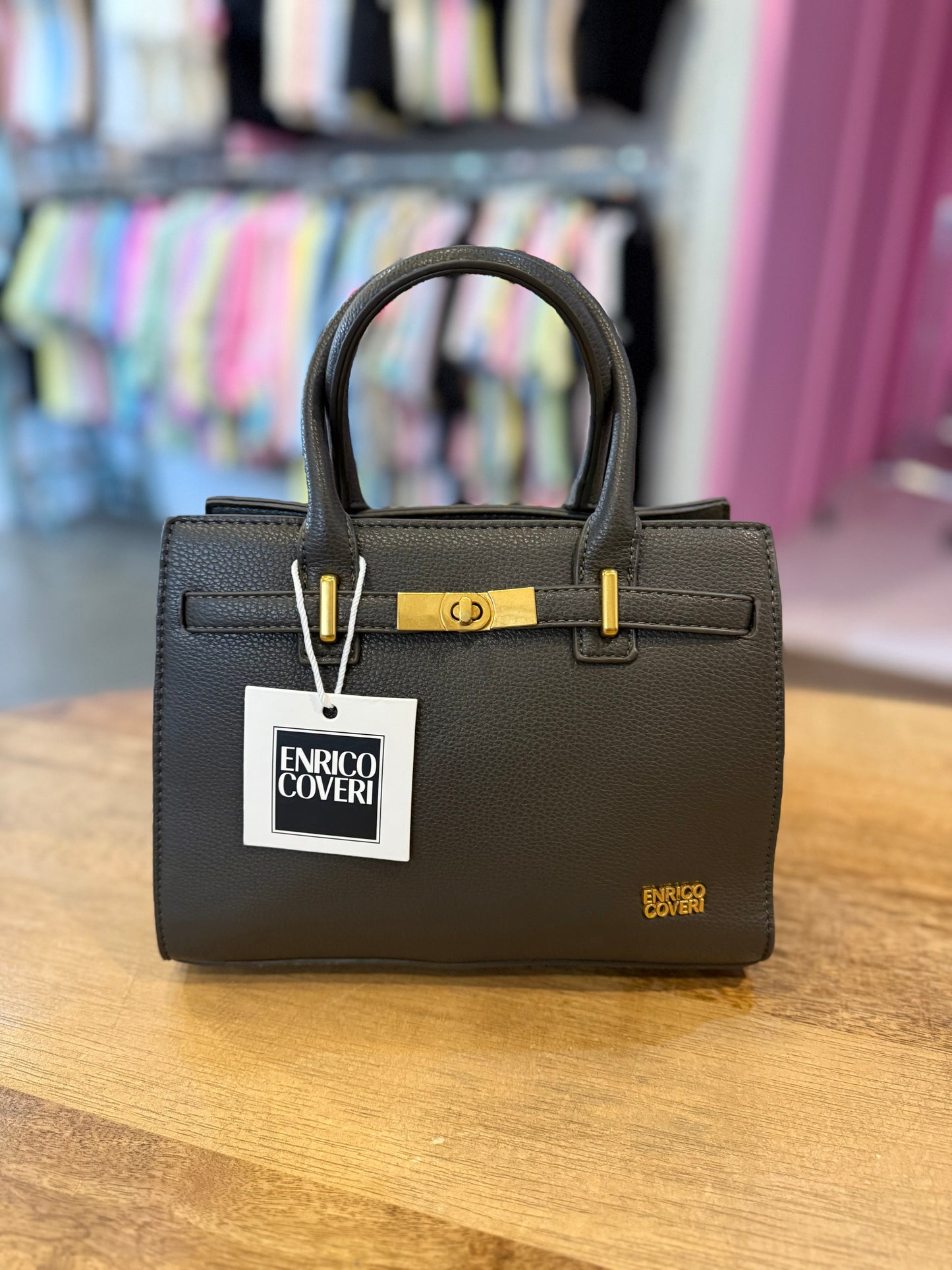 TAS ENRICO COVERI MEDIUM (GRIJS)