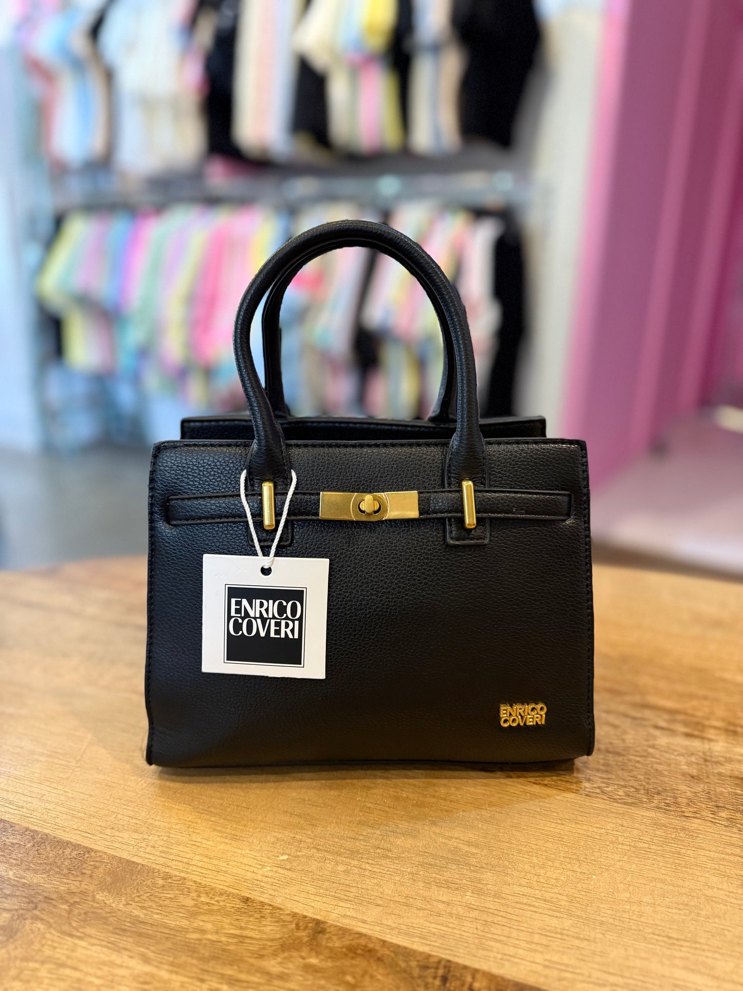 TAS ENRICO COVERI MEDIUM (ZWART)