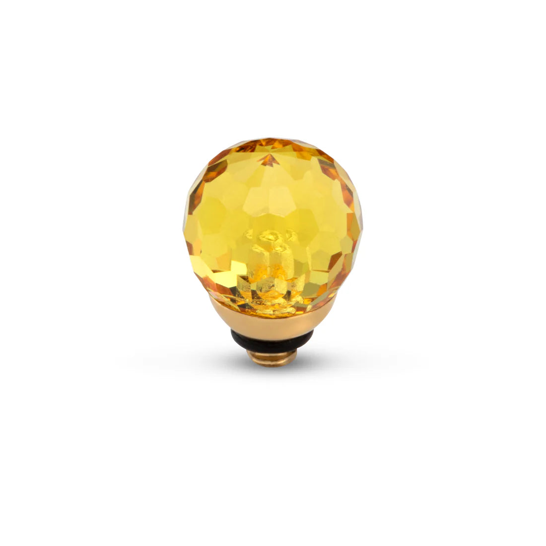 Melano Twisted CZ Facet Ball Steentje GOUD Citrine