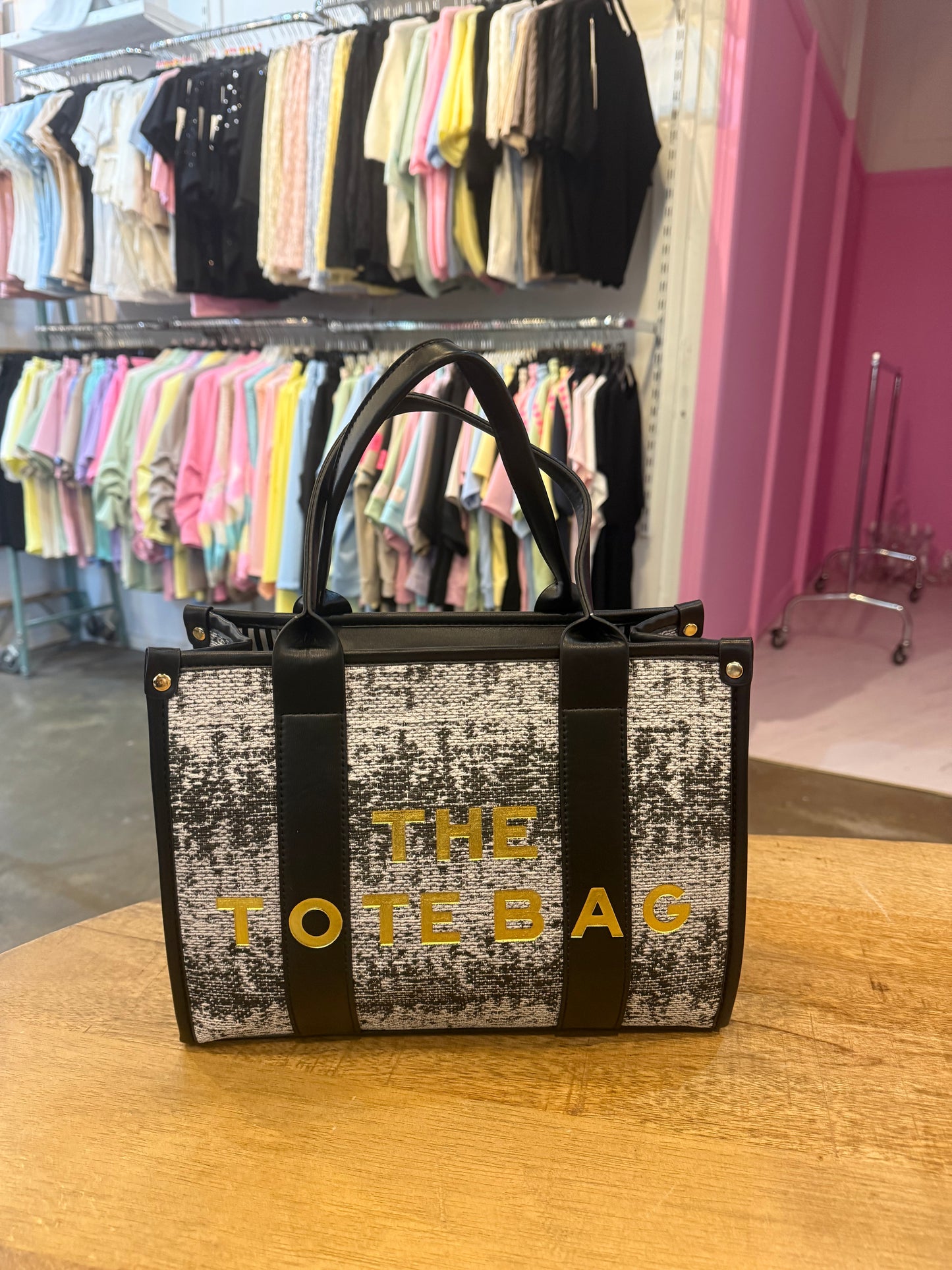 TOTE BAG LARGE (ZWART)