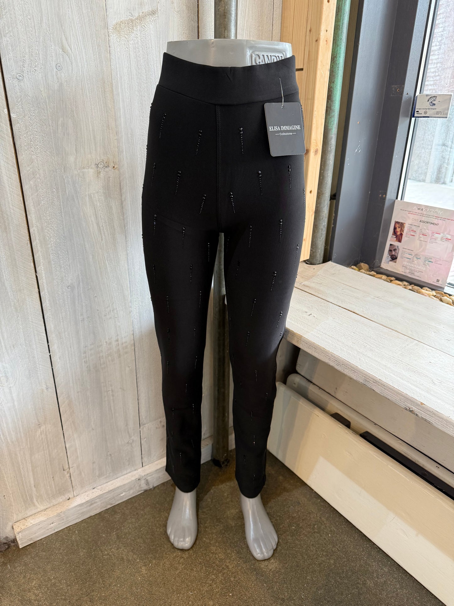 Travel broek glitter druppel