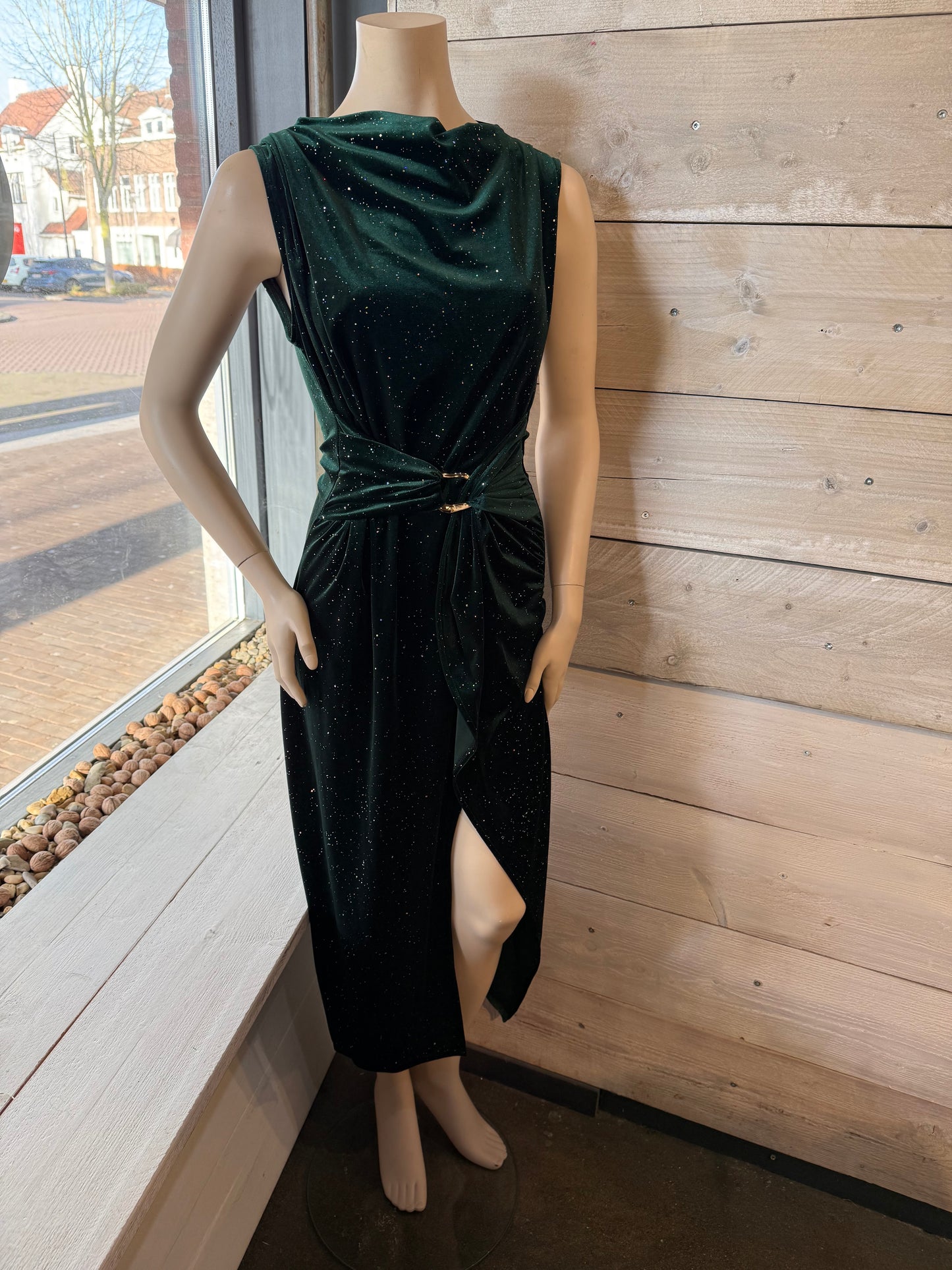 Glitterjurk (groen) 0055