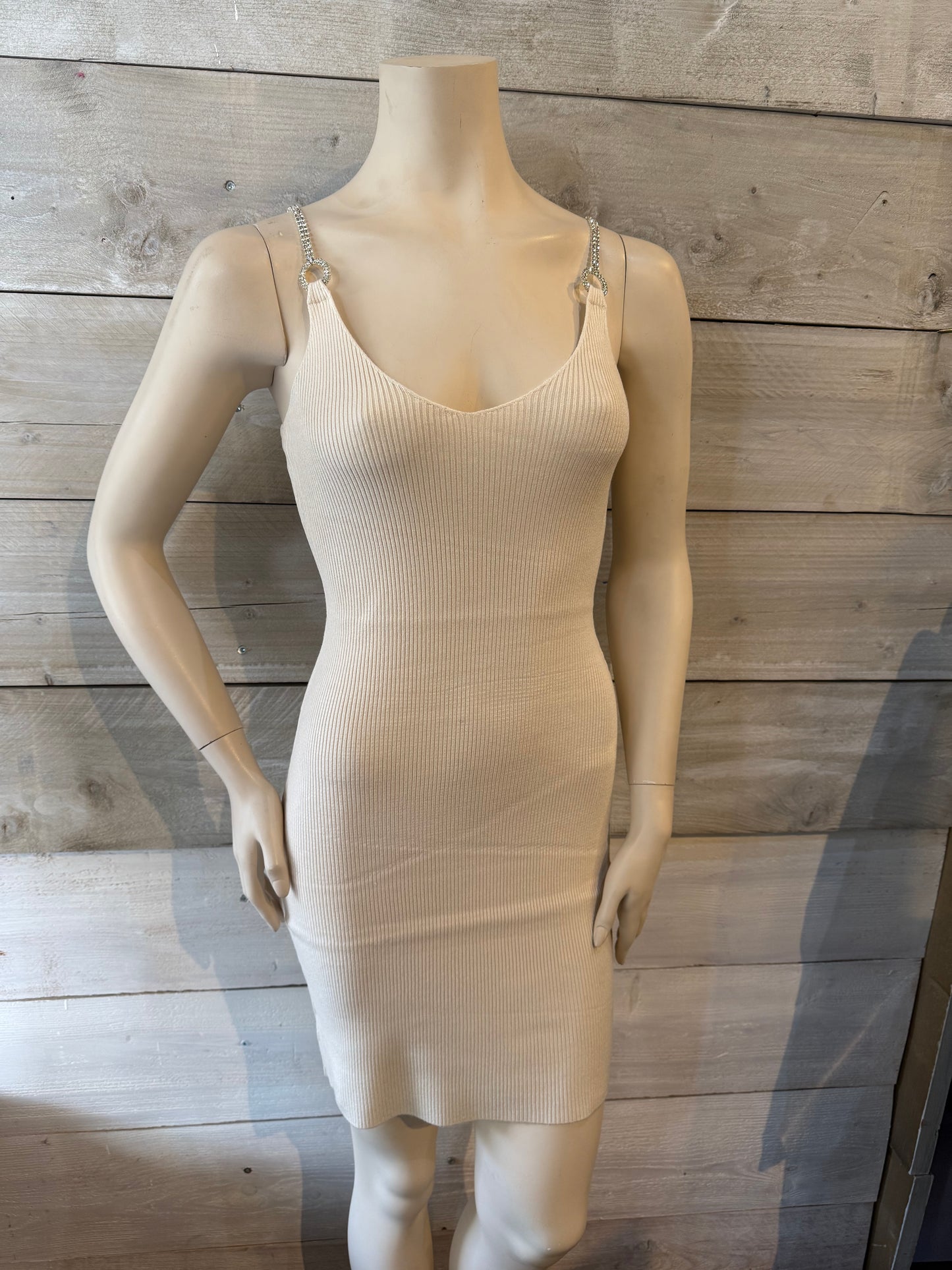 Jurk met bolero crème