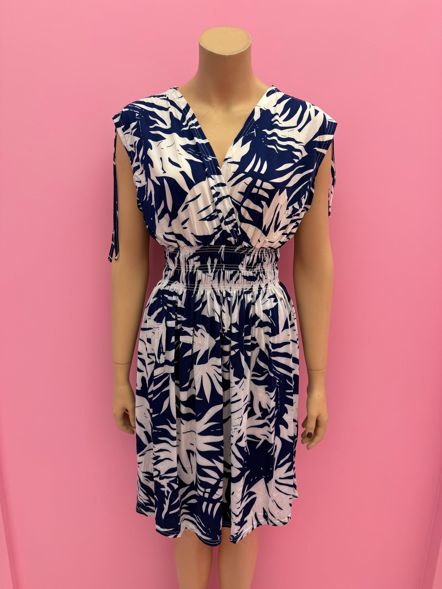 A025-76 MAGIC DRESS (NAVY)