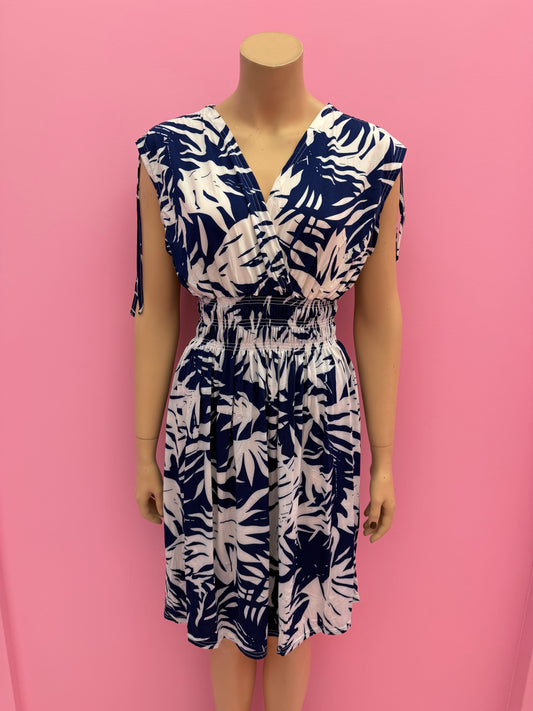 A025-76 MAGIC DRESS (NAVY)