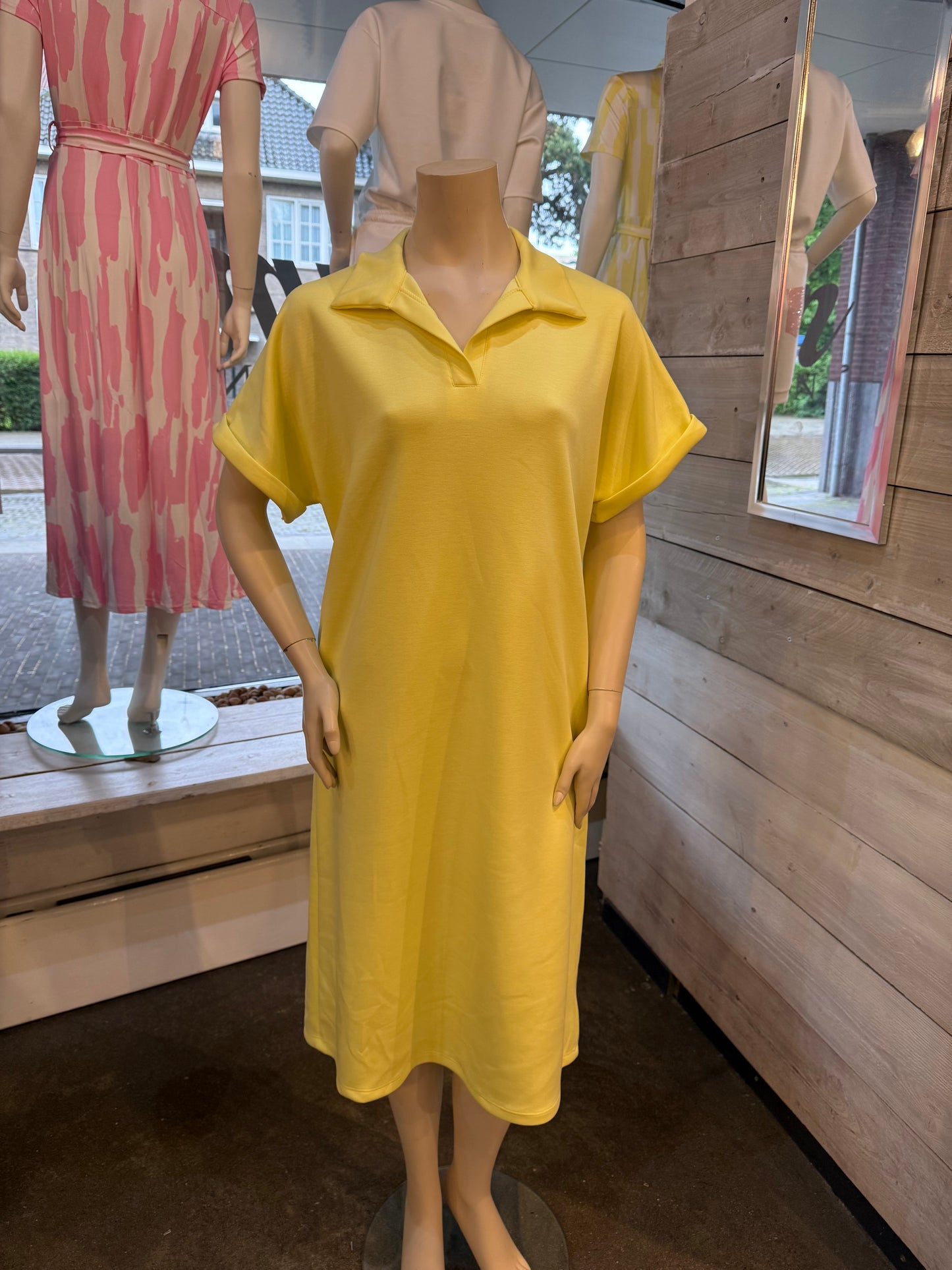 T-SHIRT JURK POLO (GEEL)