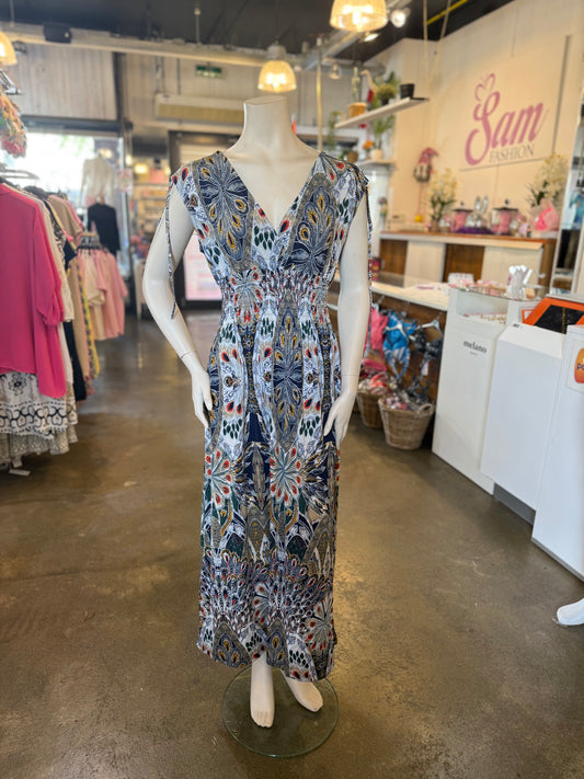 ICONIC DRESS PAUW (WIT/BLAUW)