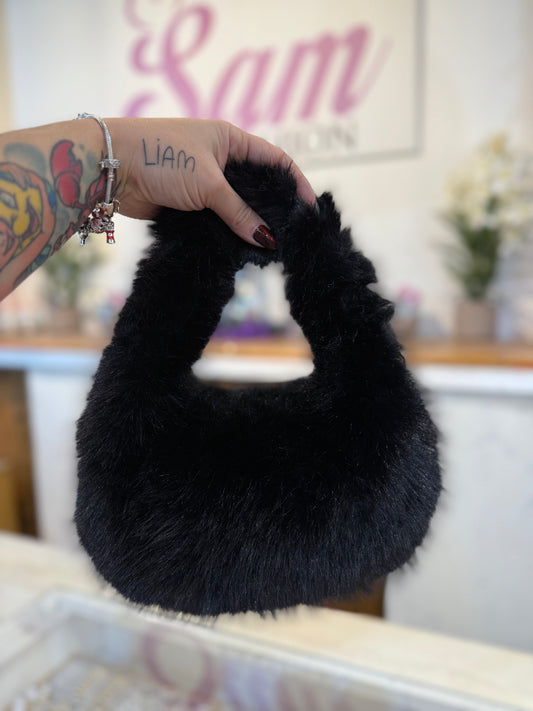 Handtas bont (zwart)