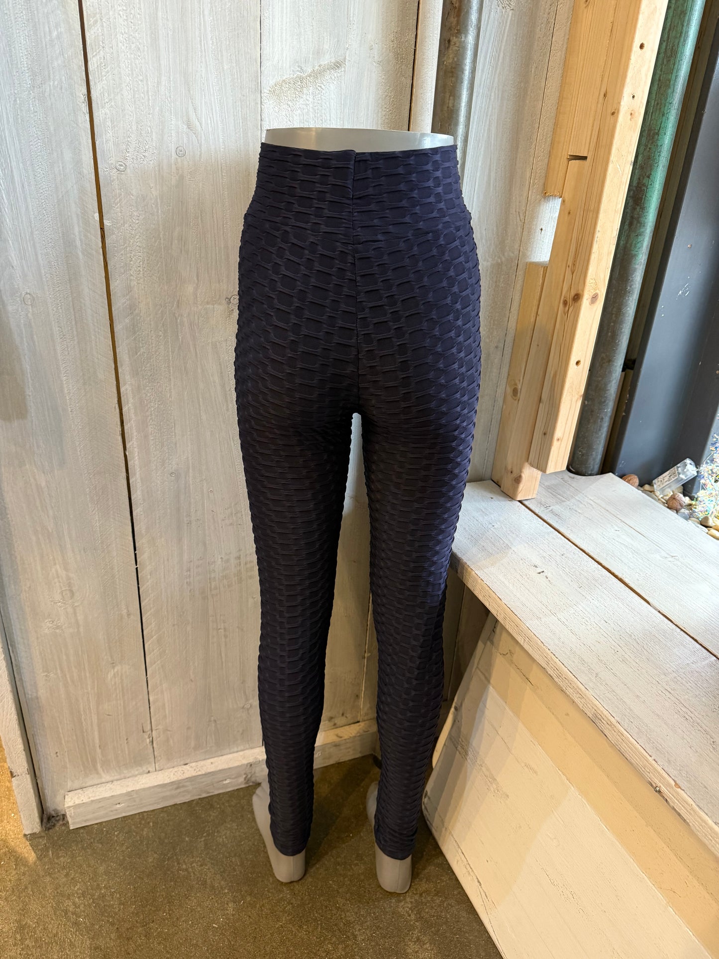 Sportbroek ribbel (donkerblauw) 0160