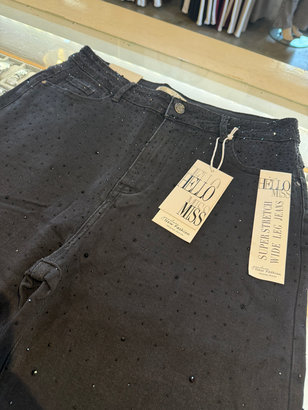 JEANS BLINGBLING PLUS (BLACK)