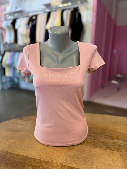 BYSWAN BASIC TOP (ROZE) #SUPERSTRETCH