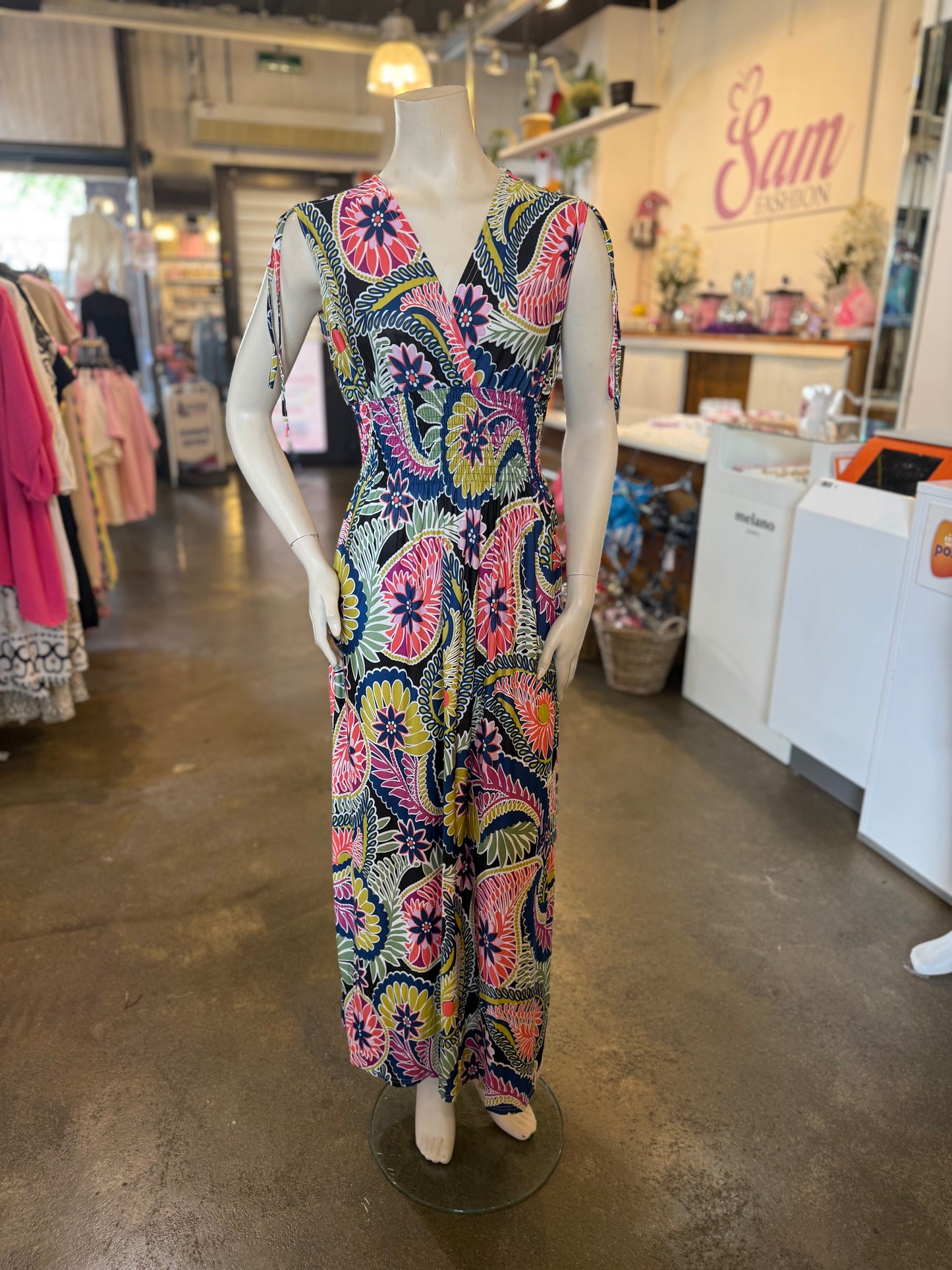ICONIC DRESS (ROZE/GROEN)