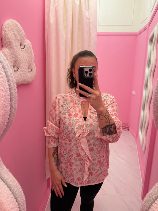 BLOUSE RUFFEL (ROZE)