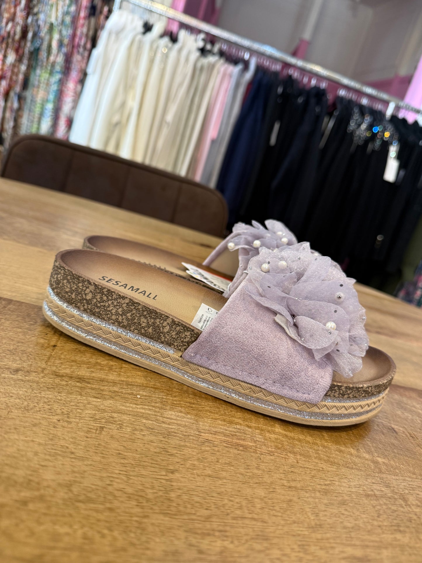 SLIPPER BLOEM/PAREL (PAARS)