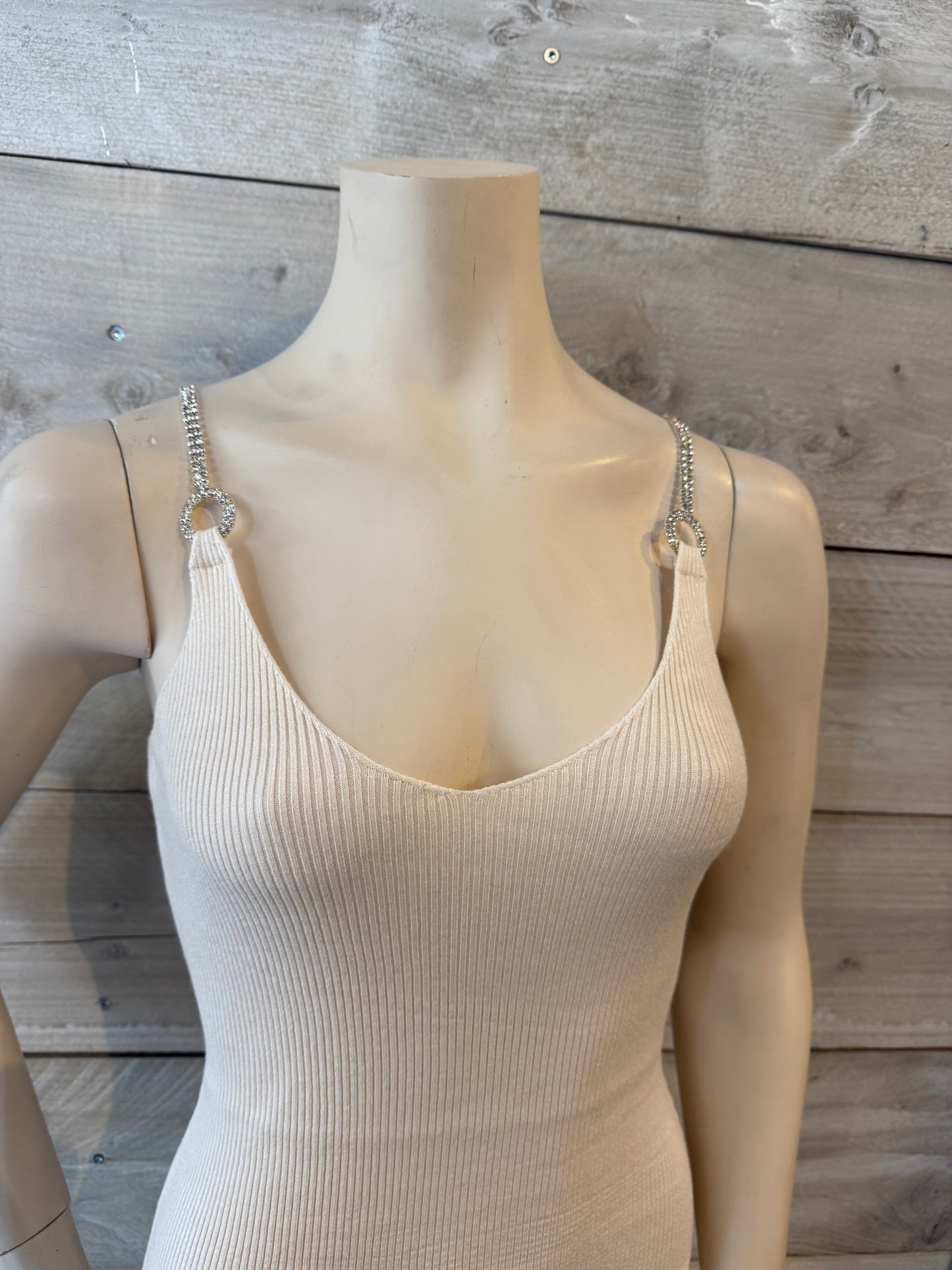 Jurk met bolero crème